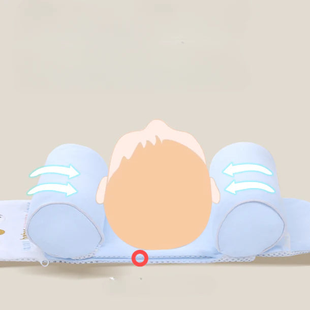 Almohada para recién nacidos con protección para la cabeza