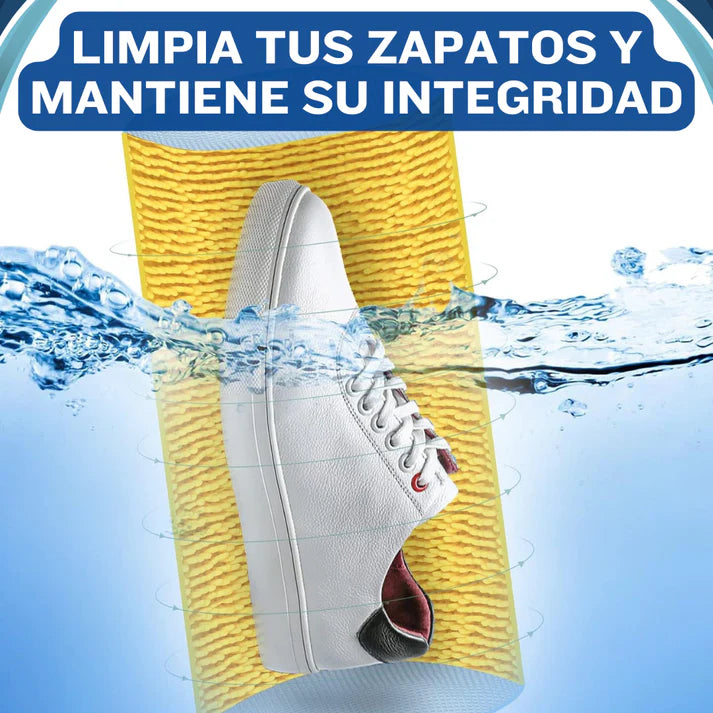 Bolsa protectora para lavado de zapatos con microfibras