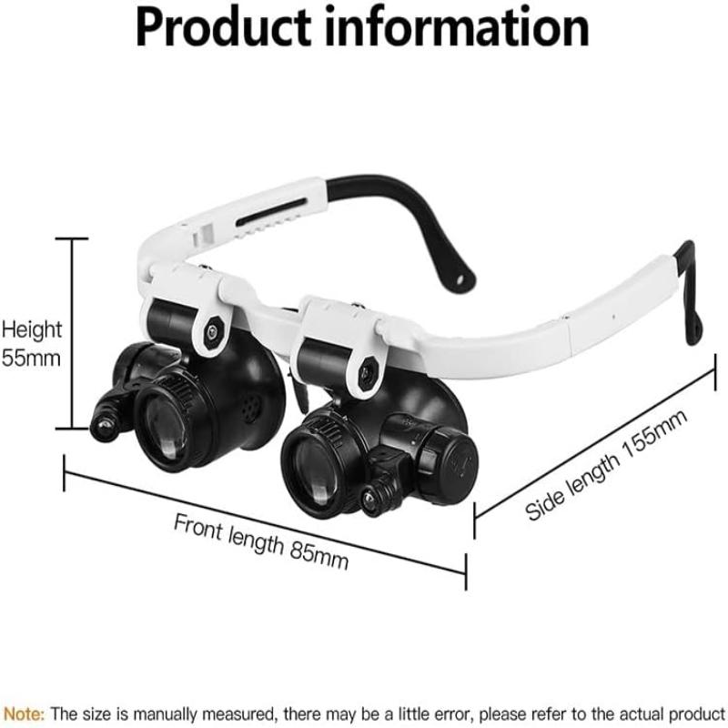 Gafas lupa con luz led para reparaciónes - Maestro