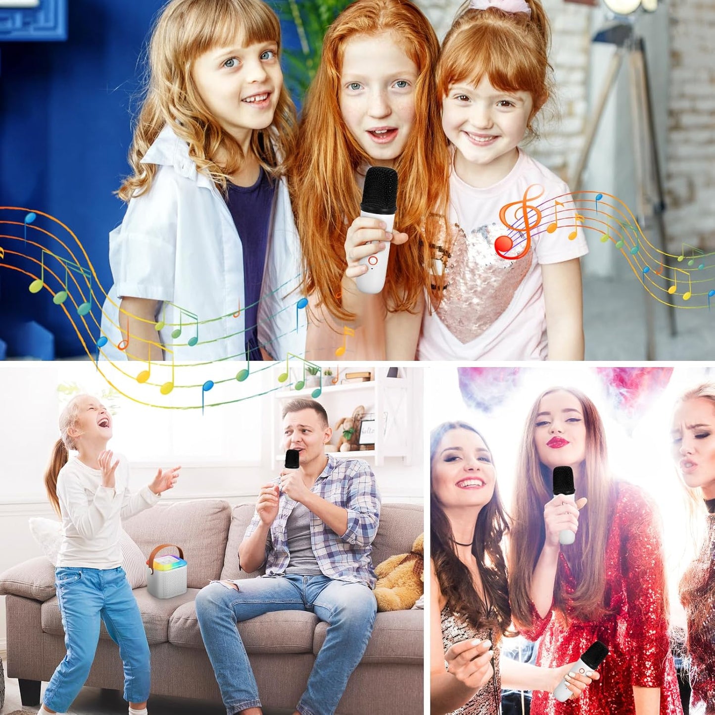 Parlante y microfono karaoke - Haskids