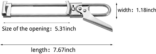 Abridor de frascos y botellas ajustable de acero inoxidable multifuncional