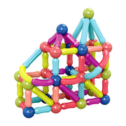 Bloques magnéticos juego de construcción para niños (64 Piezas)
