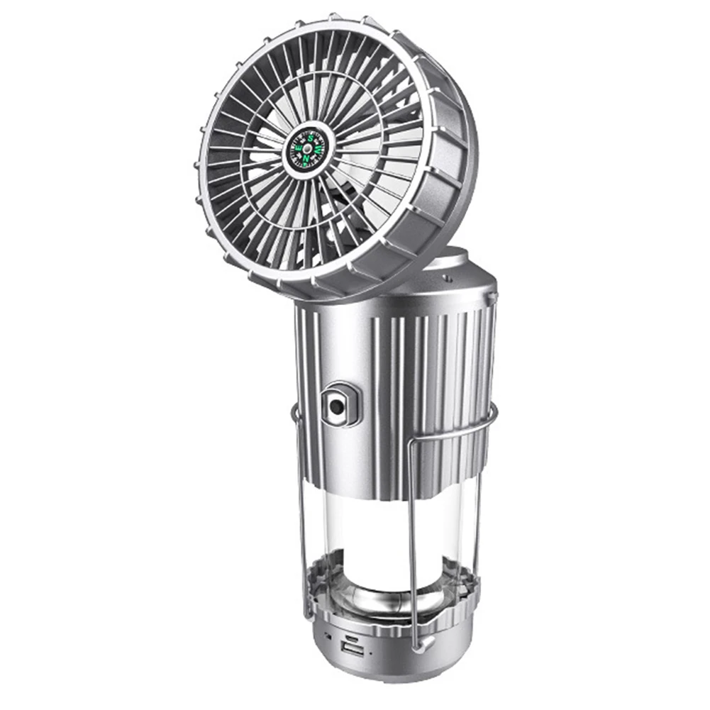 Outdoor - Lampara ventilador solar 5 en 1