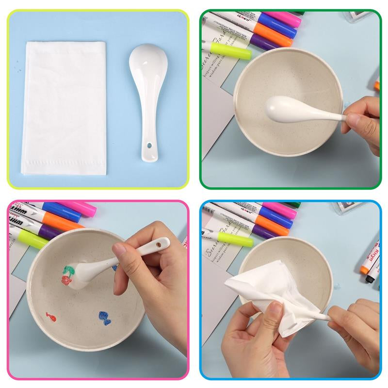 MARCADORES ACUATICOS MÁGICOS - 12 MARCADORES + CUCHARA FUNNY