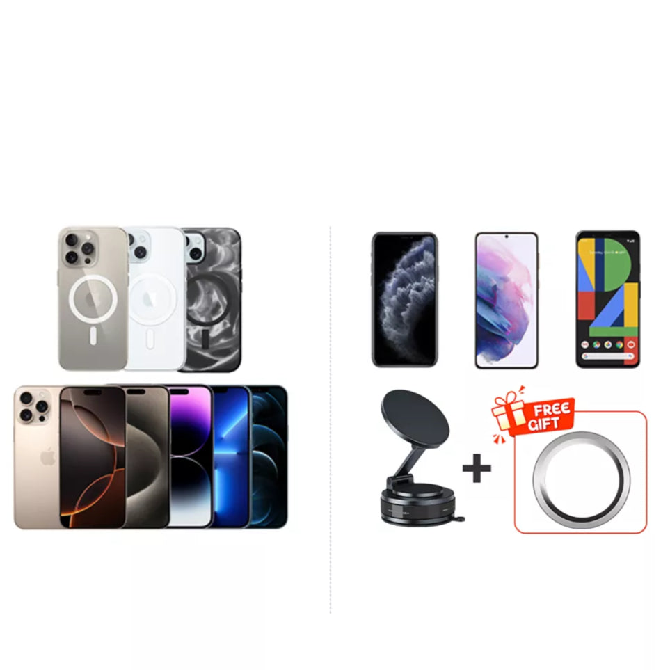 Soporte magnético para teléfono con ventosa ajustable de 360°