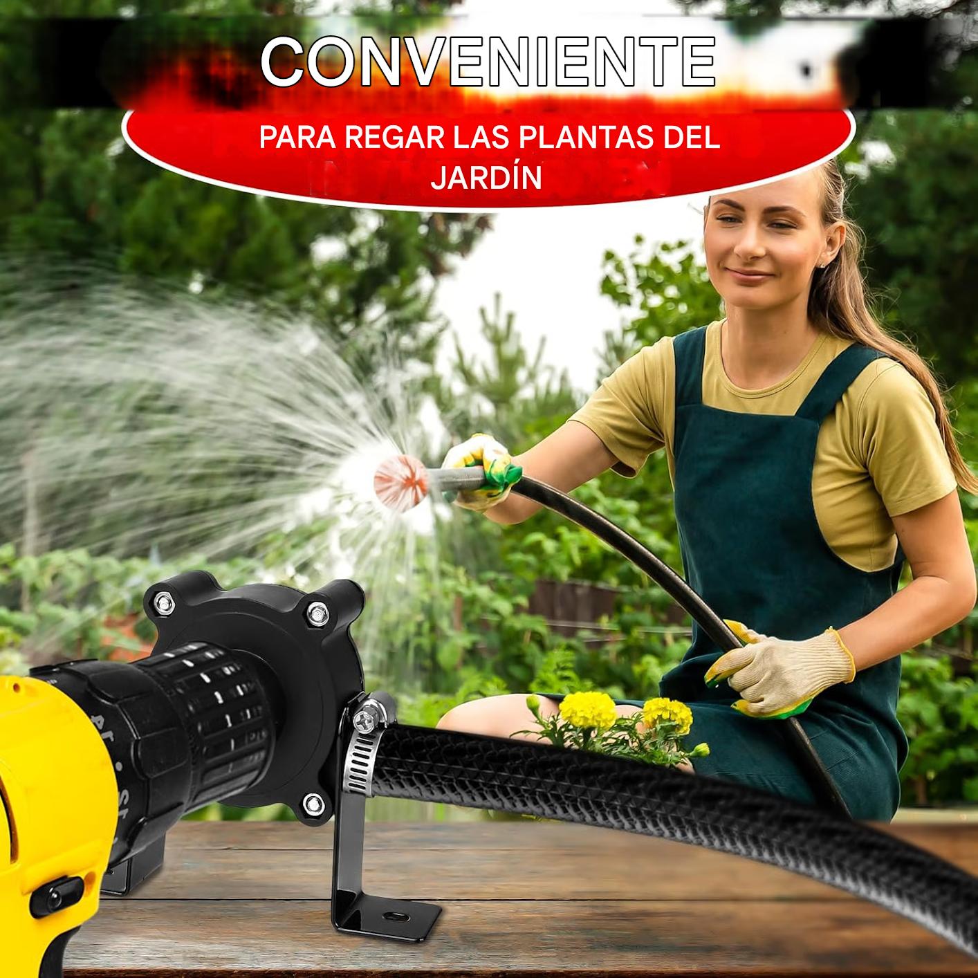 Bomba de agua para taladro transferencia de agua, gasolina, aceite, diesel