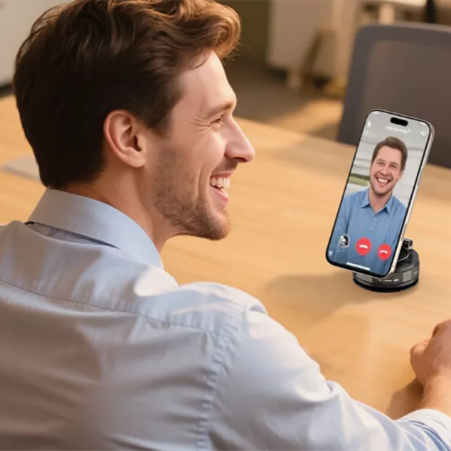 Soporte magnético para teléfono con ventosa ajustable de 360°