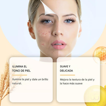 BeutySpa Mascarilla de limpieza profunda con brillo de arroz molido y miel