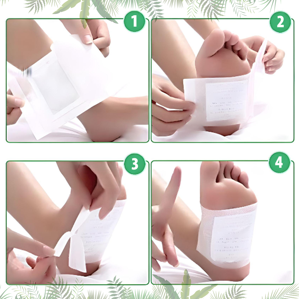 PARCHES PARA PIES ELIMINACIÓN DE TOXINAS (SET X10PCS)