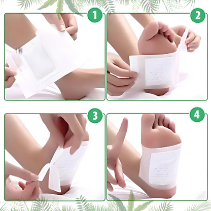 PARCHES PARA PIES ELIMINACIÓN DE TOXINAS (SET X10PCS)