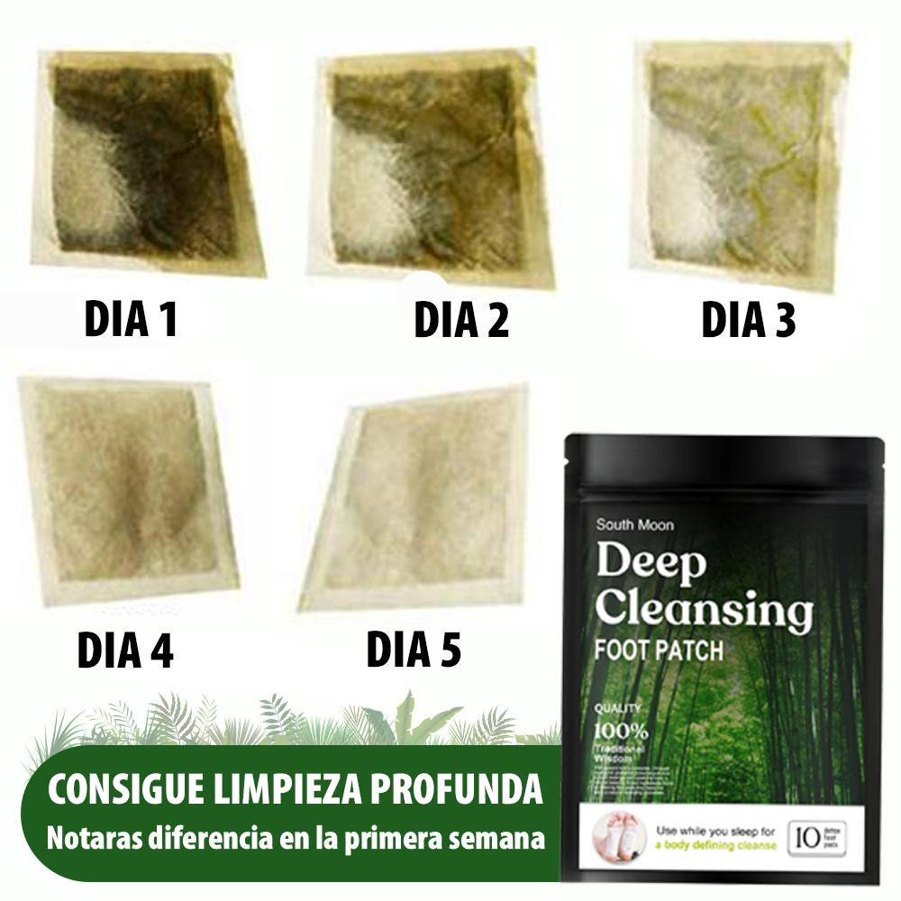 PARCHES PARA PIES ELIMINACIÓN DE TOXINAS (SET X10PCS)