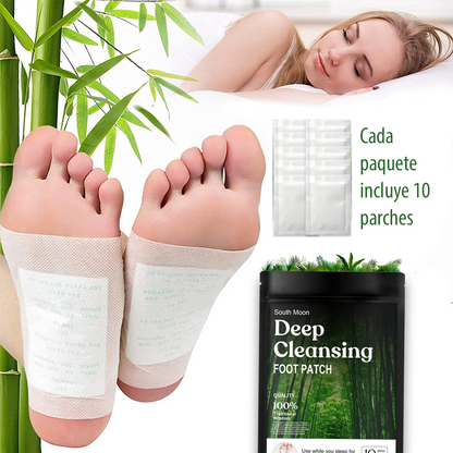 PARCHES PARA PIES ELIMINACIÓN DE TOXINAS (SET X10PCS)