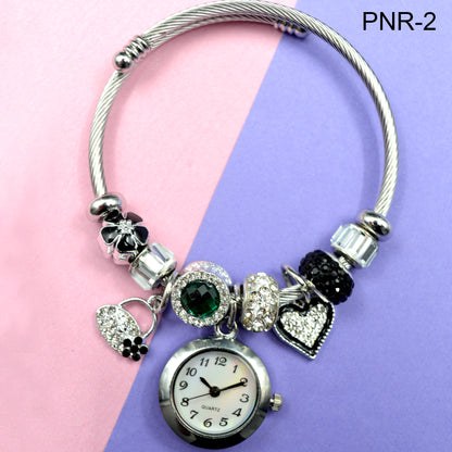 Reloj Pulsera Tipo Pandora Perla