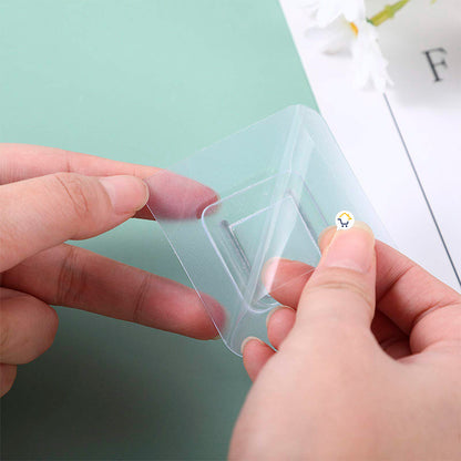 Ganchos de pared adhesivos transparentes de doble cara