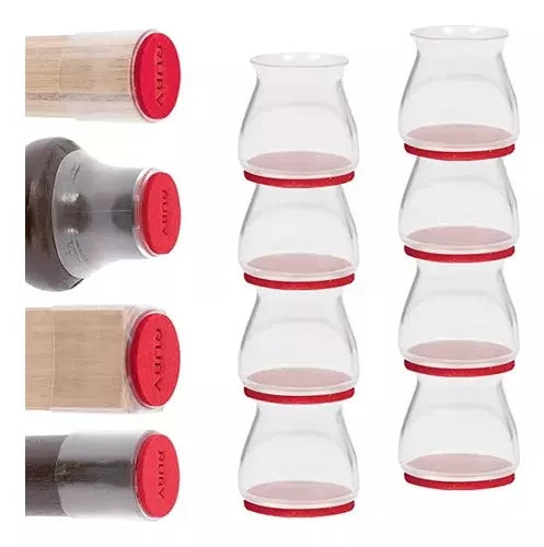 FUNDAS PROTECTORAS CON ESPUMA PARA PATAS DE SILLAS Y MESAS - 8 FUNDAS