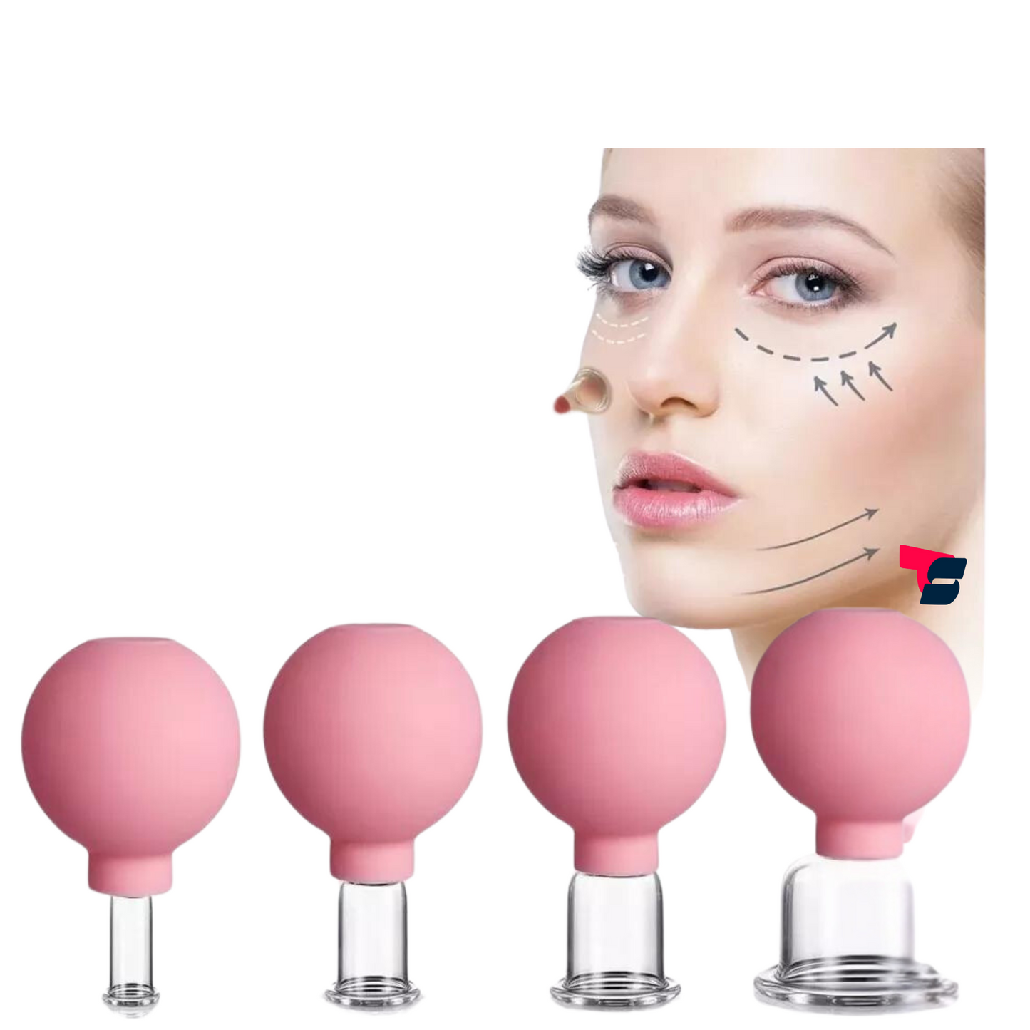 Masajeador Facial con Ventosas (PAGA 2 LLEVA 4)