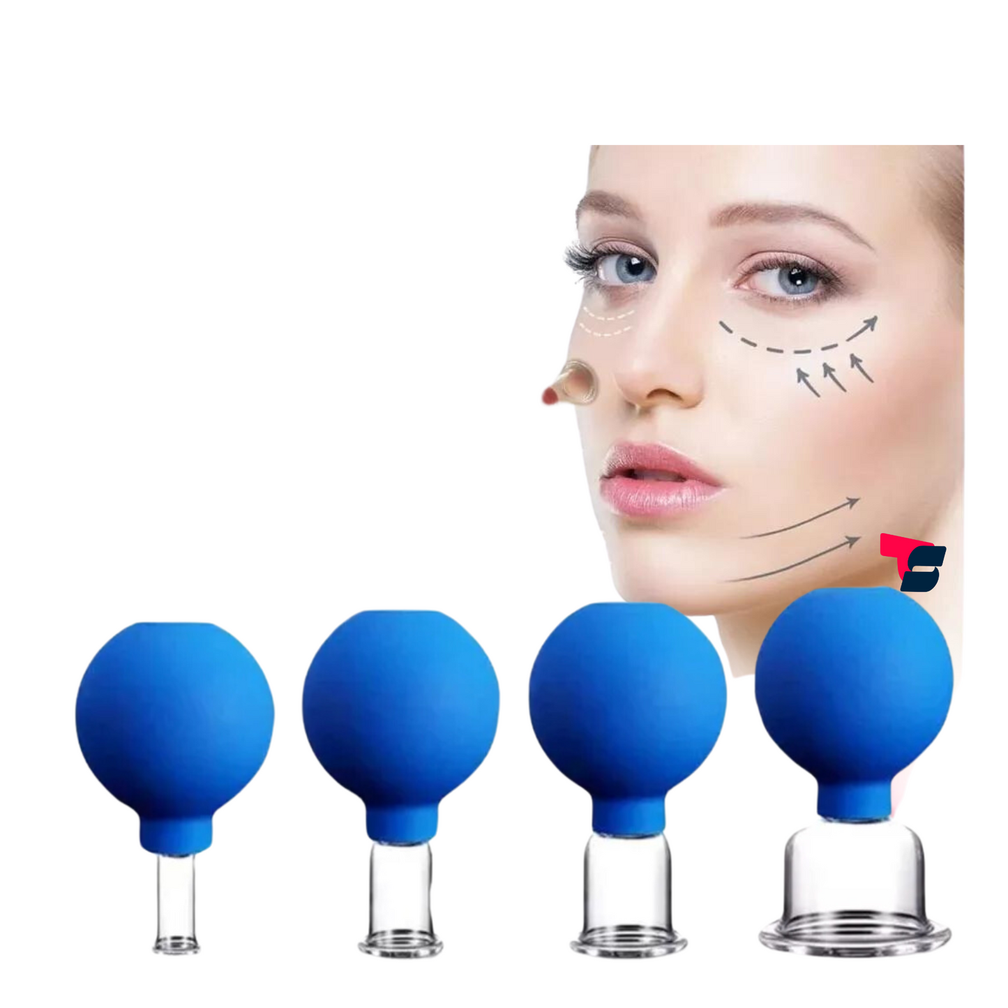 Masajeador Facial con Ventosas (PAGA 2 LLEVA 4)