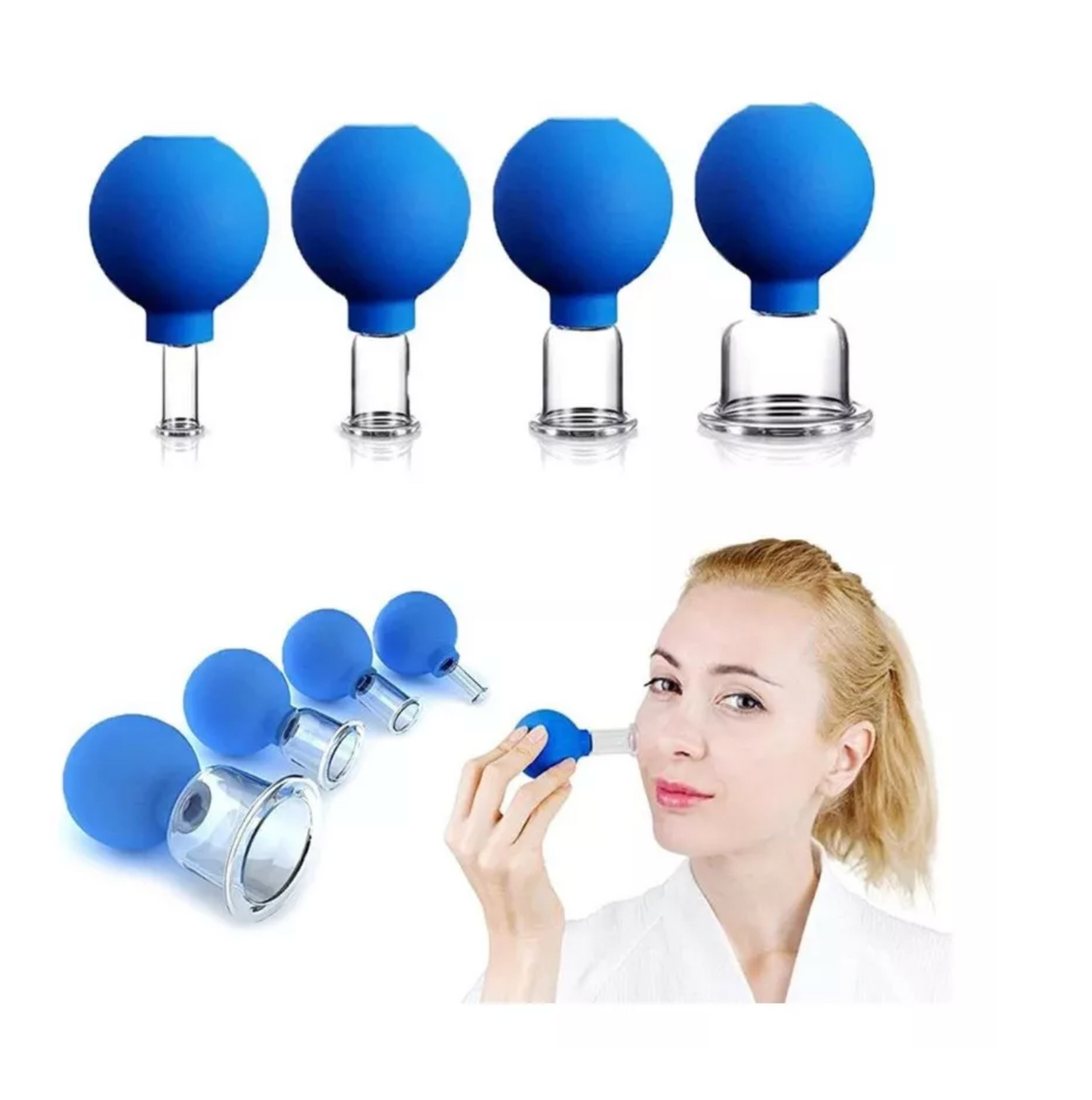 Masajeador Facial con Ventosas (PAGA 2 LLEVA 4)