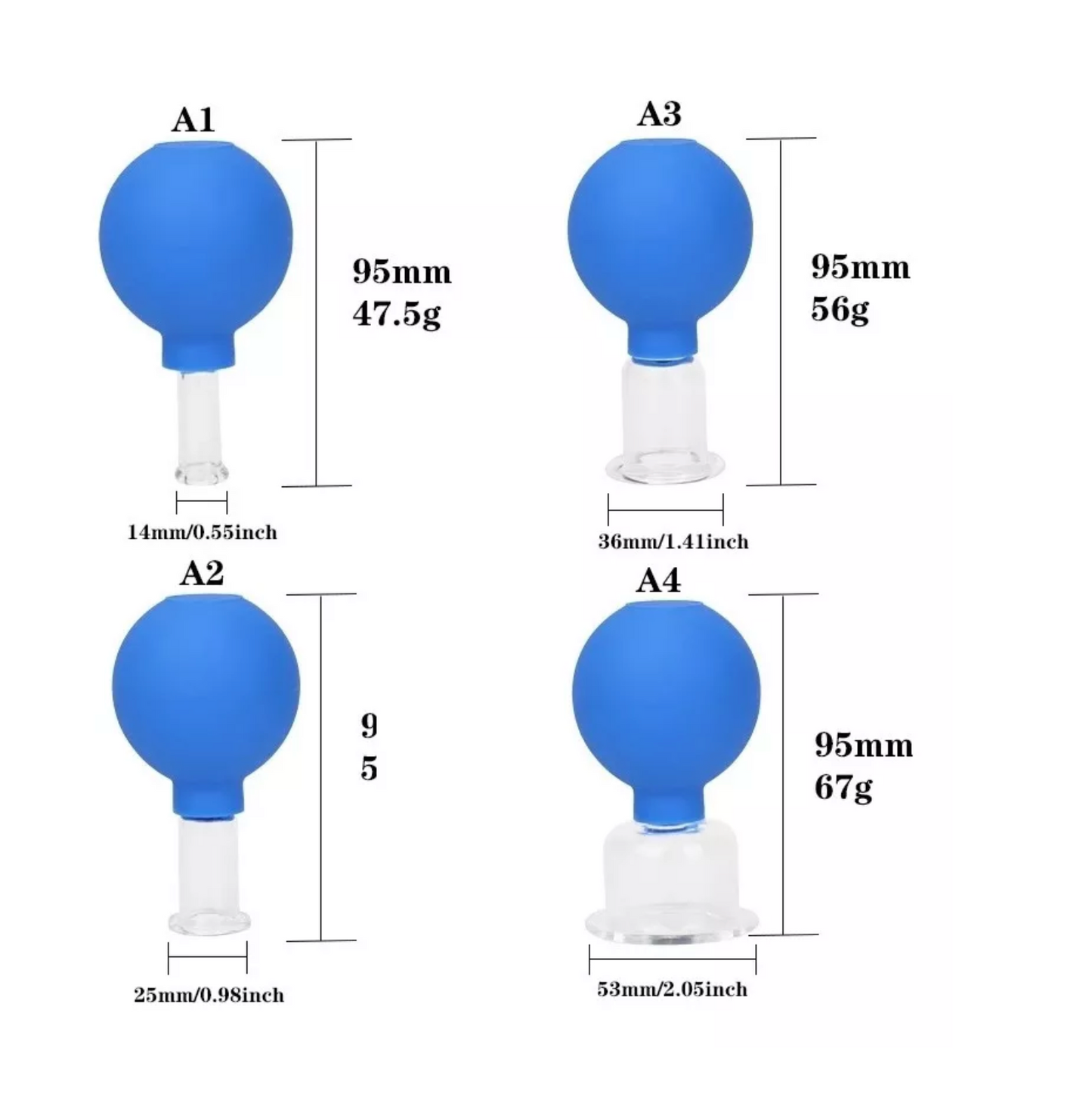 Masajeador Facial con Ventosas (PAGA 2 LLEVA 4)