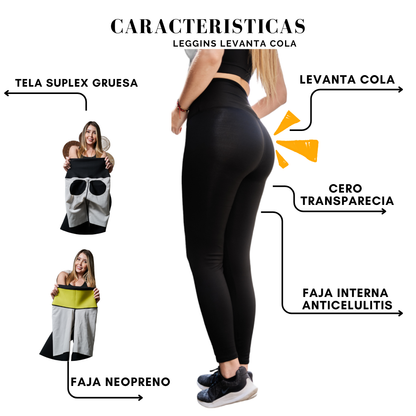 Leggings de cintura alta con control de abdomen