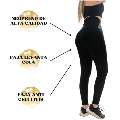 Leggings de cintura alta con control de abdomen