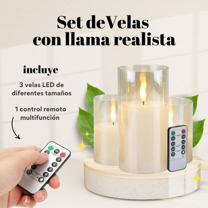 Decora - Velas reales sin llama