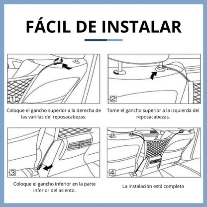 Procar Bolsa de malla elástica universal para automóvil (tres capas)