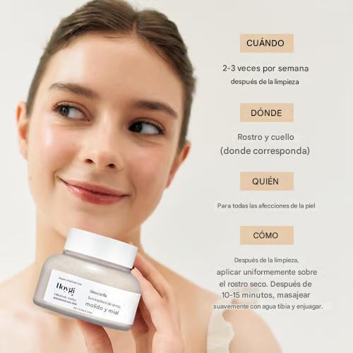 BeutySpa Mascarilla de limpieza profunda con brillo de arroz molido y miel