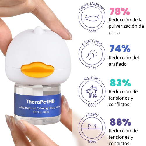 Difusor de feromonas calmantes para gatos