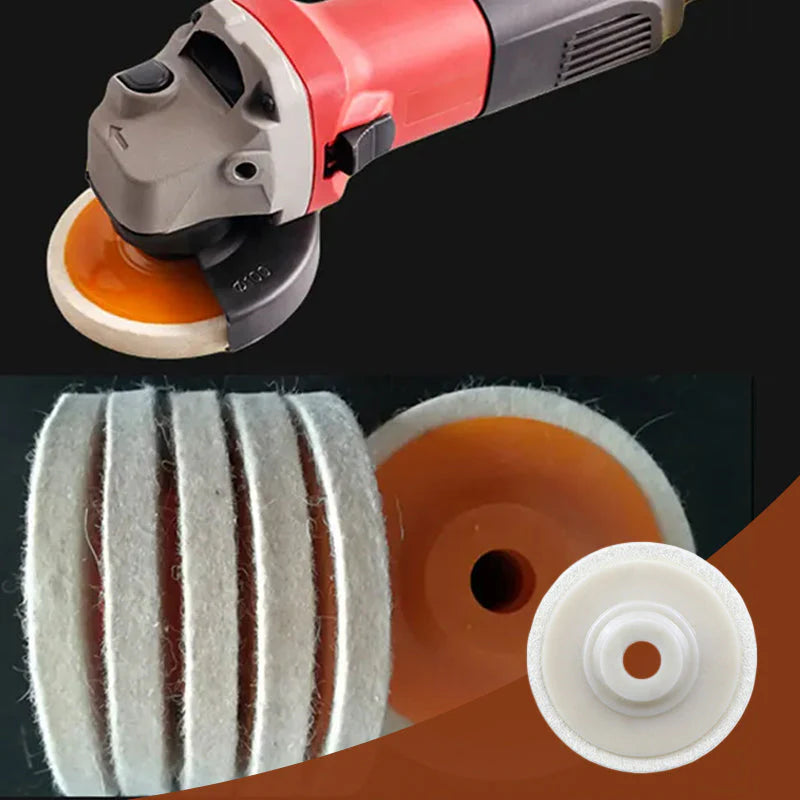 Discos de lana para pulido de metal (pack de 2 discos)
