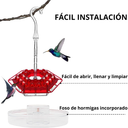 Birdfree Comedero para colibríes colgantes para exteriores