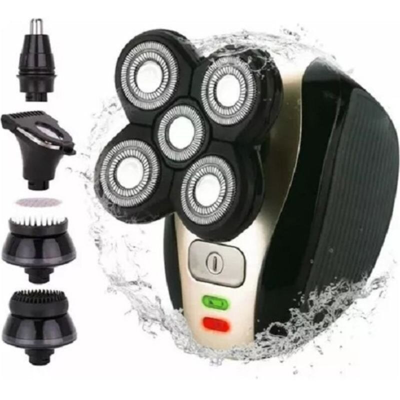 Maquinillas de afeitar eléctricas con cabezal de titanio 5D mejoradas y recortador de pelo de nariz