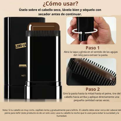 InstantComb - Tinte para el cabello con peine seguro y práctico