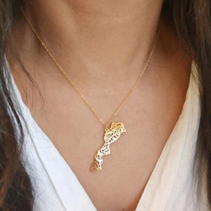 Collar mapa de marruecos