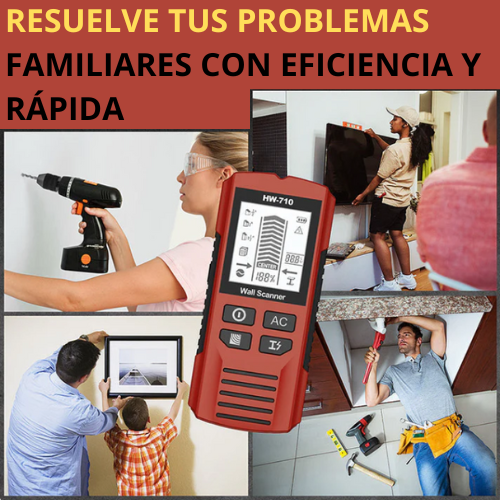 ObraMaestra - Detector manual multifunción de metales y paredes