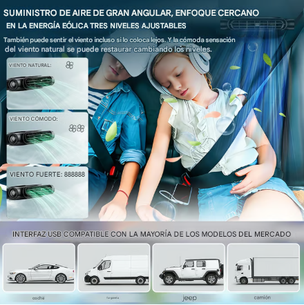 Ventilador para asiento de carros❄️
