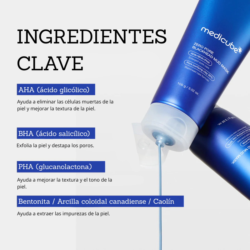 Zero pore mascarilla de barro limpiadora