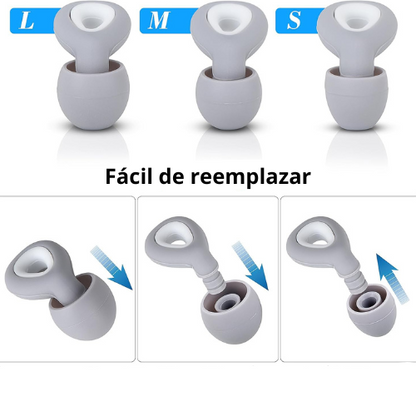 Tapones para los oídos Moto, reduce hasta 27 dB