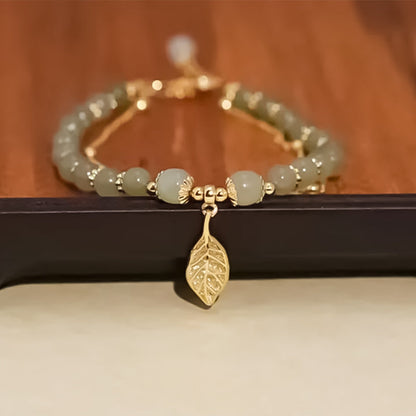 Pulsera de hoja  de jade hetiano
