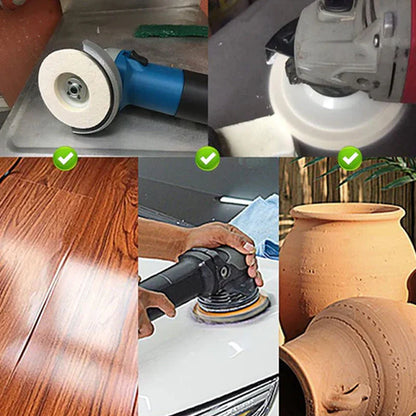 Discos de lana para pulido de metal (pack de 2 discos)