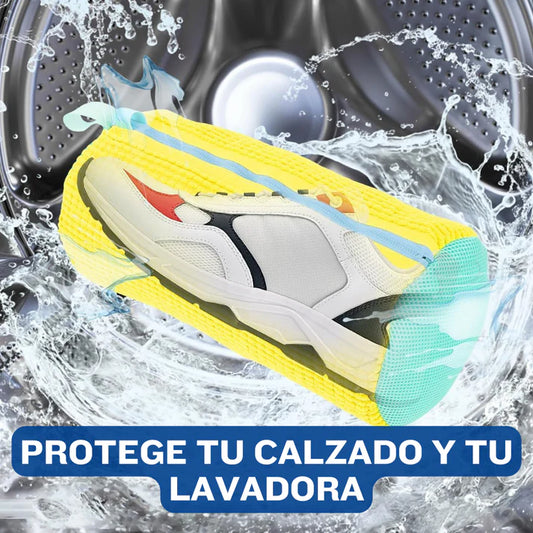Bolsa protectora para lavado de zapatos con microfibras