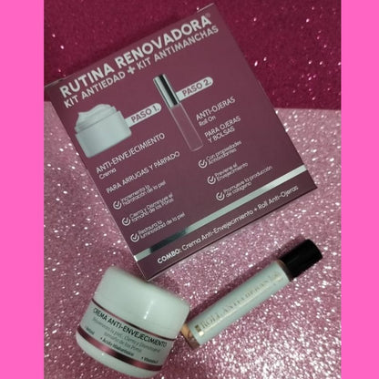 KIT CREMA ANTIEDAD + ROLL ON ANTIOJERAS
