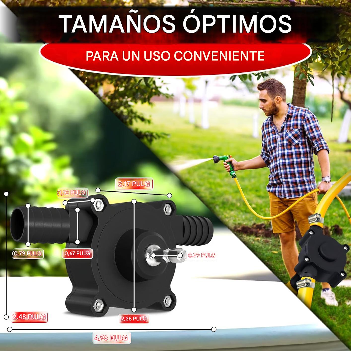 Bomba de agua para taladro transferencia de agua, gasolina, aceite, diesel