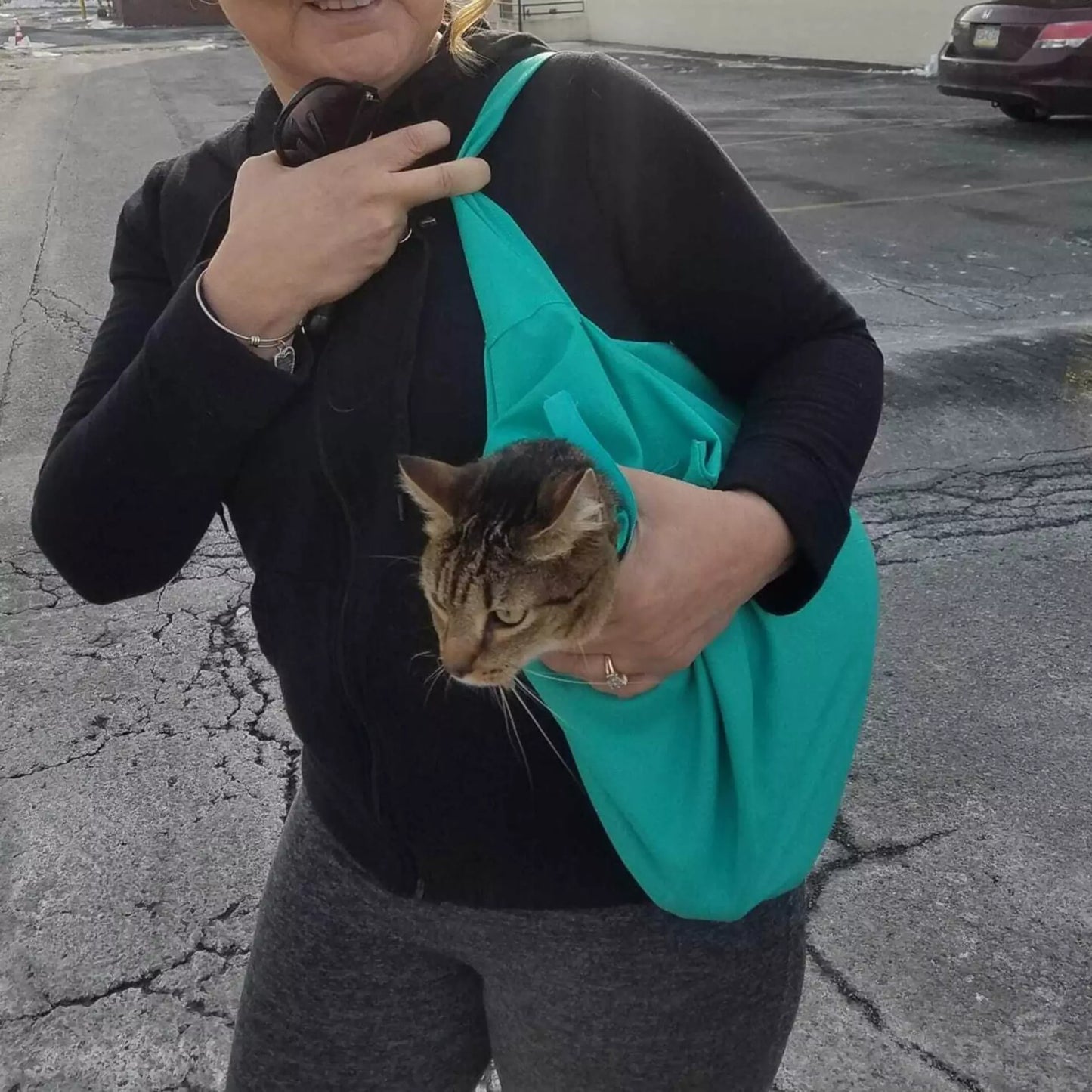 Bolsa porta gatos antiansiedad antiarañazos