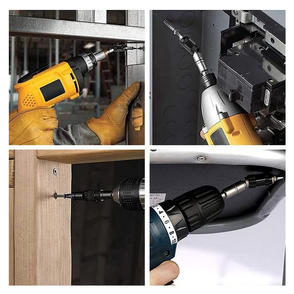 Constructor - Portapuntas giratorio magnético de 1/4s para taladro