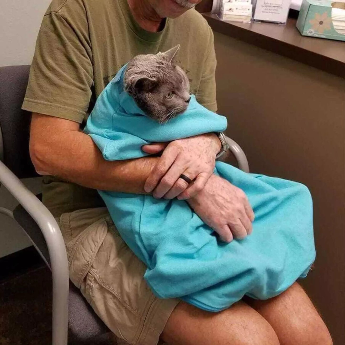 Bolsa porta gatos antiansiedad antiarañazos