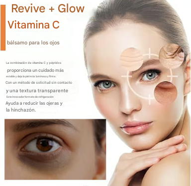 Bálsamo para ojos con vitamina C que ilumina y reduce la hinchazón