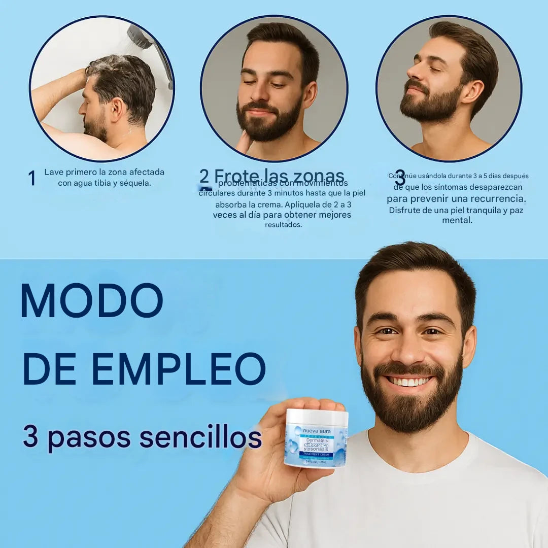 New aura Crema para la dermatitis seborreica y la psoriasis