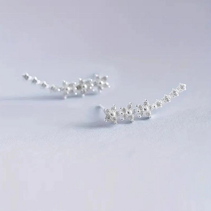 pendientes flores y estrellas fugaz