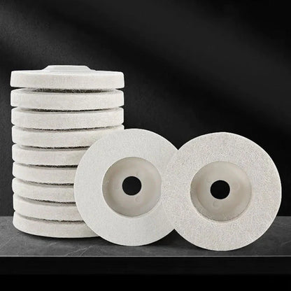 Discos de lana para pulido de metal (pack de 2 discos)